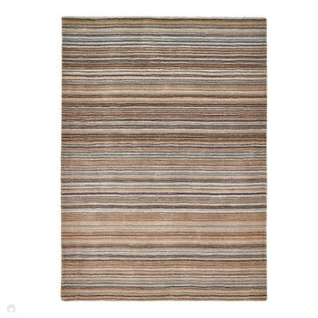 Fine Stripes Modern Stripe Hand-Woven Wool Beige/Natural Rug-Origins-Rug Love - The Most Loved Rug Store